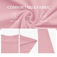 thumbnail image 5 of Asklazy Women's High Waisted Midi Skirt,Knee Length A-Line Flowy Swing Skirt,Soft Stretch Knit Work Skirt,Mother‘s Day,Pink,2XL, 5 of 9