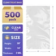 thumbnail image 2 of Clear Packing Bags, Open Top Poly Mailers, 500 Count, 16 x 30 in, 2 of 7