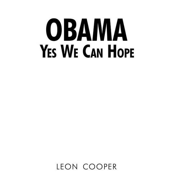 Obama Yes We Can Hope (Paperback)