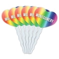 thumbnail image 1 of Montgomery Heart Love Cupcake Picks Toppers - Set of 6, 1 of 1
