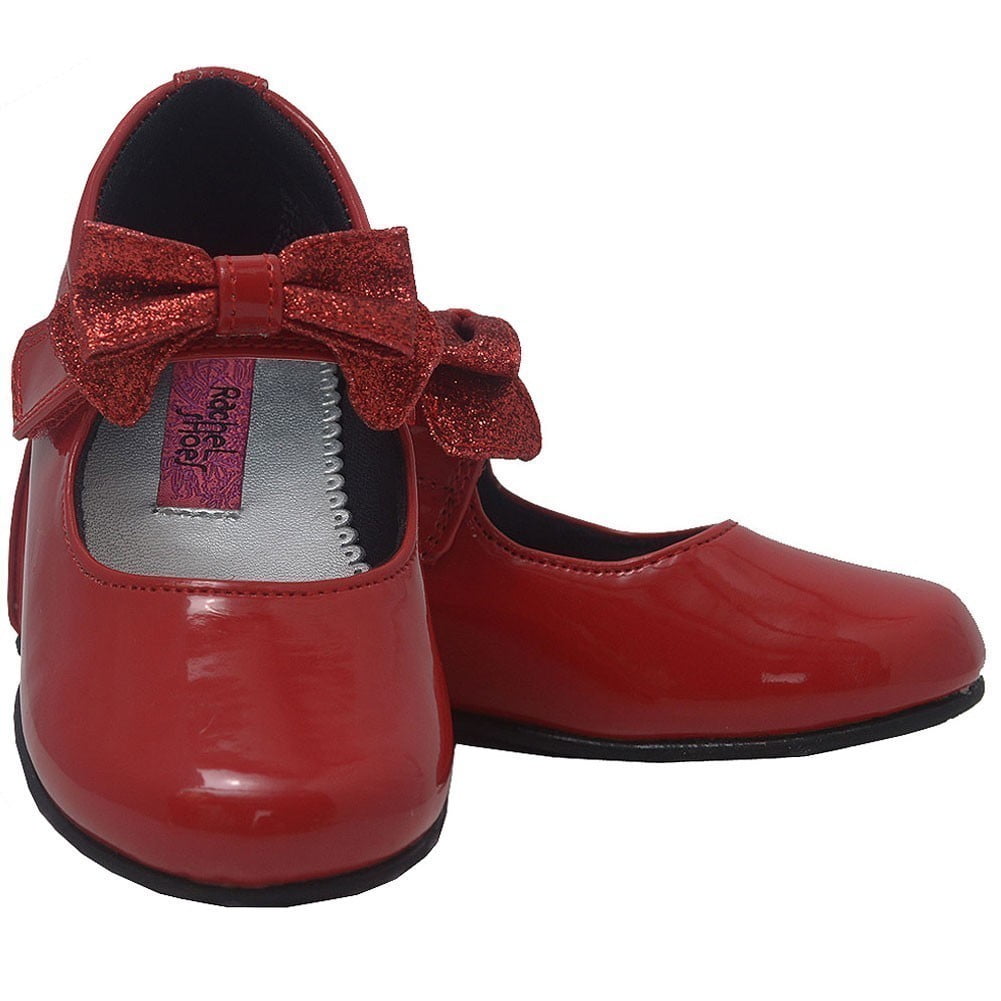 little girl red patent leather shoes