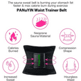 thumbnail image 3 of PANuYIN Waist Trimmer Trainer Belt for Women Men Weight Loss Premium Neoprene Sport Sweat Workout Slimming Body Shaper Sauna Exercise (Black, XL), 3 of 5