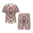 thumbnail image 1 of Fotbe Fashion Tatreez2 Pijama Estampada de 2 Piezas para Niños – Ropa de Dormir de Manga Corta Cómoda para Niños y Niñas, Camiseta y Shorts de Algodón-Medium, 1 of 6