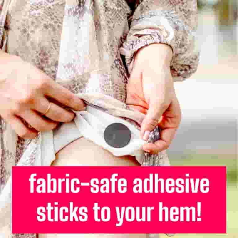 Jillies Dress Weights | Dress Weights for Hem Reusable | Stick On Adhesive Skirt Weights for Wind | 4 Weights with Carrying Case, Black Jillies Dress Weights | Dress Weights for Hem Reusable | Stick On Adhesive Skirt Weights for Wind | 4 Weights with Carrying Case, Black