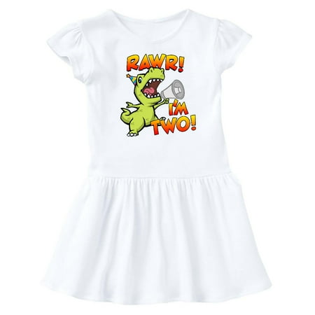 

Inktastic Rawr I m Two Dinosaur Gift Baby Girl Dress