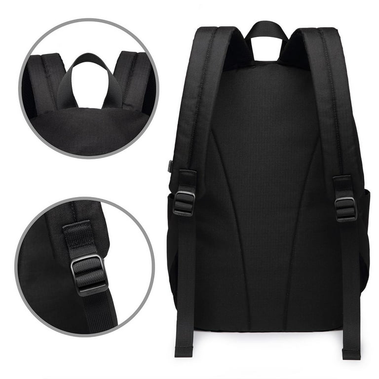 Slogoman Backpack for Men Women Teen Water Resistant Casual Daypack Fits Laptop with USB Charging Port 17 in Bookbag for Travel School Hiking Gift Walmart