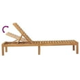 thumbnail image 5 of vidaXL 1/2x Solid Wood Teak Sun Lounger Patio Garden Lounge Bed Furniture, 5 of 13