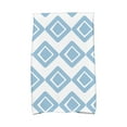 thumbnail image 1 of E by Design 18 x 30-inch,Diamond Jive 1 Geometric Print Hand Towel Blue, 1 of 2