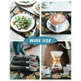 thumbnail image 6 of Coffee Mat Hide Stain Rubber Backed Absorbent Dish Drying Mat for Kitchen Counter-Coffee Bar Accessories Fit Under Coffee Maker Coffee Machine Espresso Machine Dish Rack Floral BLACK 12X19, 6 of 6