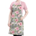 thumbnail image 5 of Pioneer Flower Floral Print Pattern Apron for Women and Men, Cotton Linen Waterproof with Pockets, Adjustable, 33x27 Inch for Kitchen, Gardening, BBQ, Salon, 5 of 6