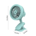 thumbnail image 3 of ChicYu Desktop Office Student Portable Small Fan USB Charging Clip Silent Head Shaking Spray Humidification Fan Cool Device Air Moisturizing System Multi Function, 3 of 5