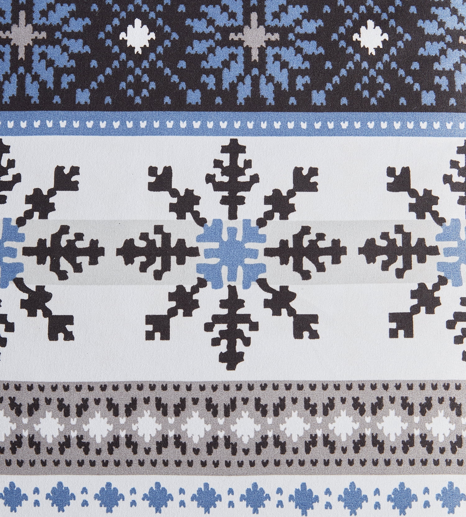 Fair Isle Blue 3 Piece Microfiber Comforter Set - King