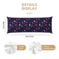 thumbnail image 3 of Fotbe Winter Sports Fun Pattern Funda para Almohada Corporal con Diseño, Funda de Microfibra Ultrasuave de 20x54 Pulgadas, Ropa de Cama Elegante, 3 of 7