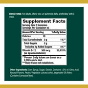 Natures Bounty Vitamin B12 Gummies, Multi-Flavored, 90 Ct