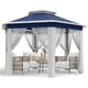thumbnail image 1 of Garvee Carpa Tipo Mirador Emergente de 79,5", Altura Ajustable con Mosquitero, Doble Capa, Azul, 1 of 7