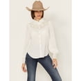 thumbnail image 2 of Shyanne Women's Embroidered Long Sleeve Pearl Snap Western Shirt White X-  US, 2 of 5