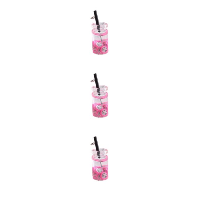 Cateissary LLavero de abalorios multiusos, llavero de resina, colgante decorativo DIY, artesanías multifuncionales, llavero Pitaya10*18mm Type1 NO1