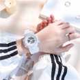 thumbnail image 2 of Reloj electrónico con diseño de unicornio para hombre y mujer, color azul neblina blanca, con valor de color alto y viento, 2 of 6