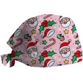 thumbnail image 1 of Nurse Scrub Caps Adjustable Bouffant Cotton Hats Working Cap Sweatband, 1 of 2