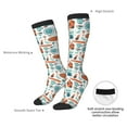 thumbnail image 6 of Fotbe Cute Tableware print Women's Men's Novelty Crew Socks Cotton Socks Knee High Socks for Walking,Running,Nurses,Pregnancy, 6 of 8