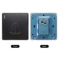 thumbnail image 3 of Uxcell Doorbell Switch Panel Resettable PC Panel Black AC 250V 10A 86mm x 86mm, 3 of 6
