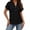 Z64 Black, variant on Womens Short Sleeve Knit Tops V Neck Button Down Textured Pointelle Blouse Casual Summer Tee Shirts Lightweight Breathable Loose Fit Pullover Sky Blue,L