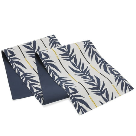 Vintage Palm Table Runner, White by Drew Barrymore Flower Home