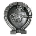 thumbnail image 3 of Rustic Western Wild West Smoke Lucky Horseshoe Horse Cowboy Hat Ashtray Figurine, 3 of 7