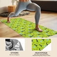 thumbnail image 4 of BrightGreen Cartoon Dinosaurs Leaves Pattern Hot Yoga Mat Towel Non Slip for Hot Yoga - Quick-Drying Yoga Mat Cover with 4 Corner Pockets with Travel Bag - Hot Yoga Towel Non Slip 70"x26", 4 of 6