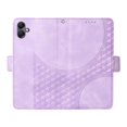 thumbnail image 6 of ELEHOLD For Samsung Galaxy A05 Leather Wallet Phone Case, Embossed Diamond Folio Flip Cover, Card Holder Cash Slot, Stand Support, Wrist Strap Lanyard -Purple, 6 of 10