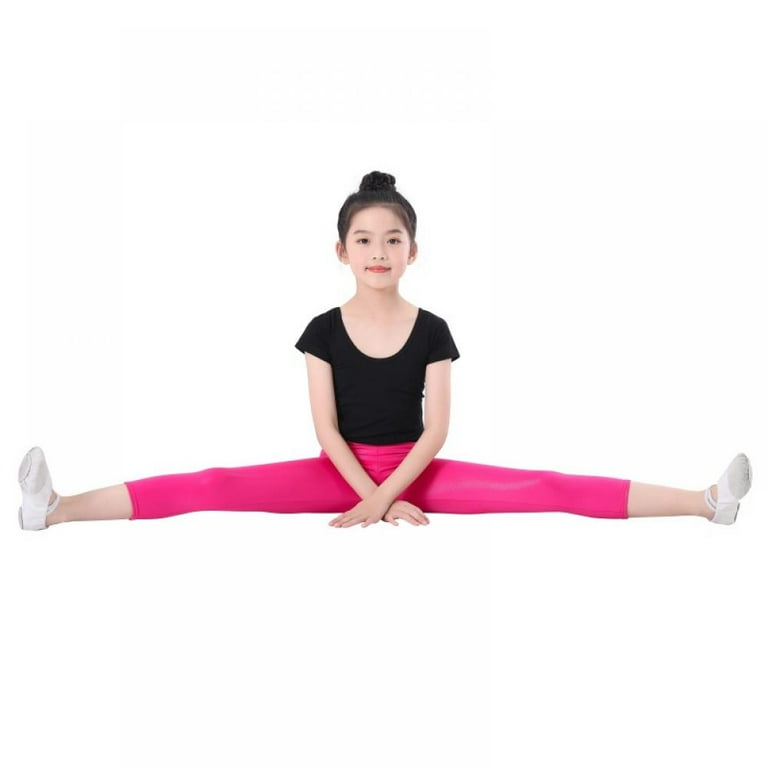 GYRATEDREAM Kids Girls Leggings Shiny Metallic Yoga Pants for Dance Party  2-13 Years