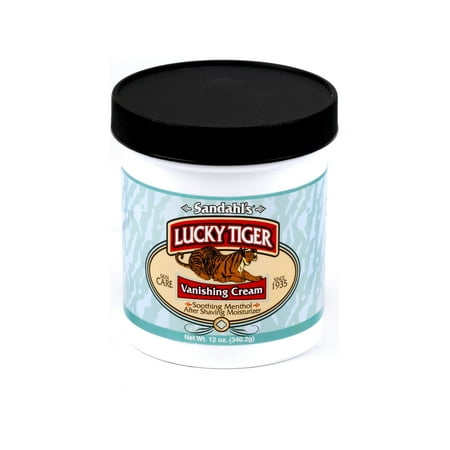 Lucky Tiger Menthol Mint Vanishing Cream, 12 Oz