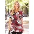thumbnail image 2 of Catherines Women's Plus Size Dolman Sleeve Georgette Top, 2 of 6