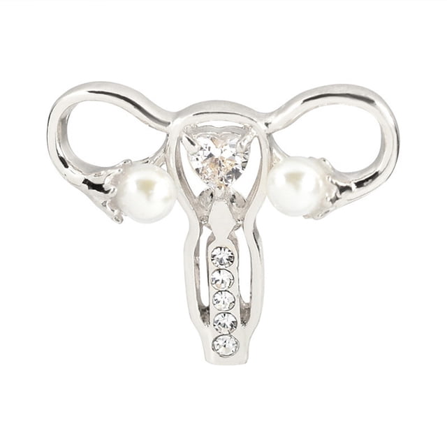 Broche creativo con forma de útero, broche de aleación, adorno de pinzas para la madre del útero para mujeres y niñas