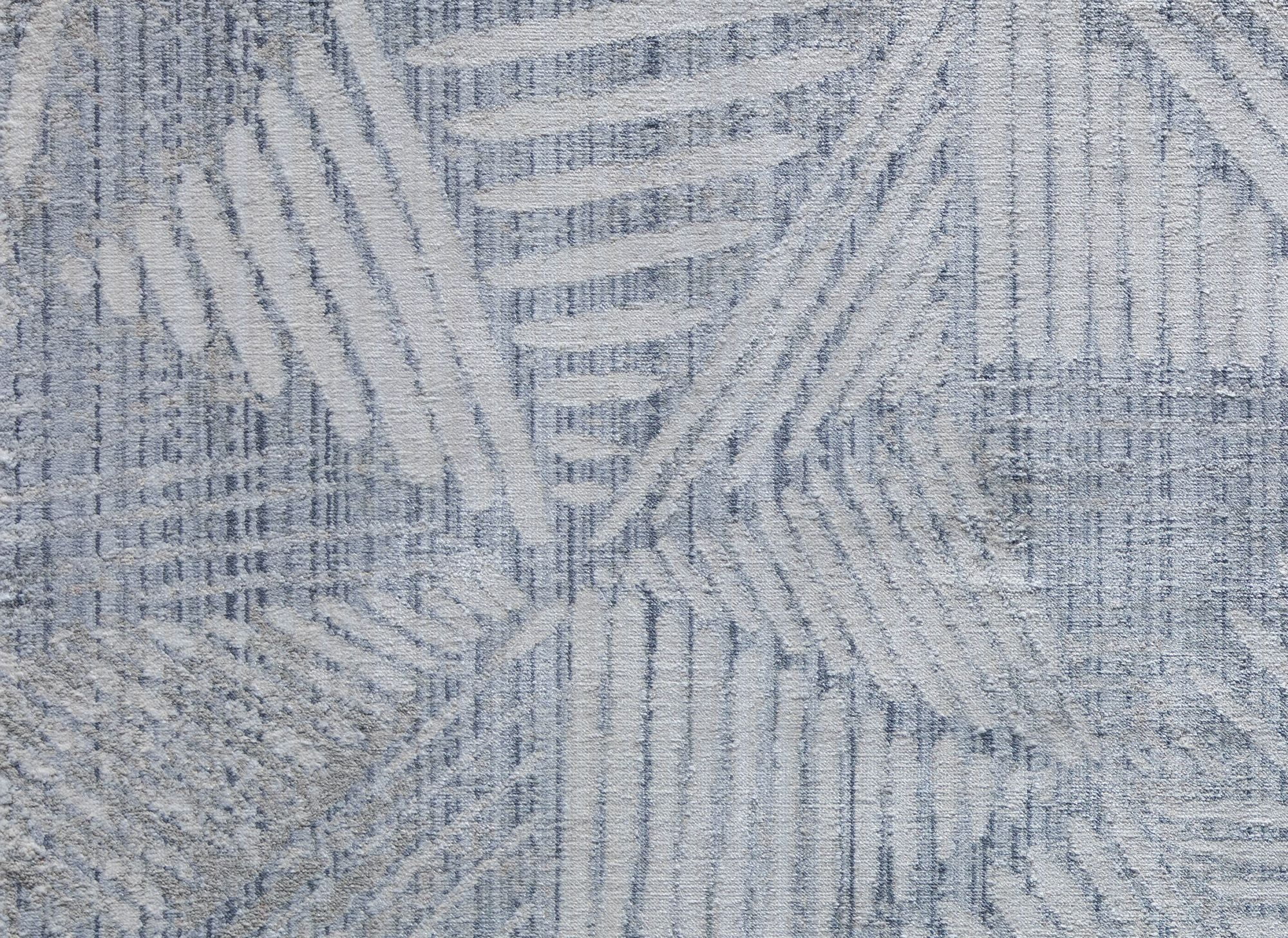 Rugs America Romeo JL60A Genesis White Abstract Vintage Gray Area Rug, 2'6" x 8'