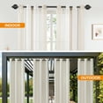 thumbnail image 6 of BEAMNOVA Industrial Curtain Rod for Windows, 48" to 84" Adjustable Long Curtain Rod, Black Iron Curtain Rod for Outdoor/Indoor, Wall Mounted or Ceiling (2 Pack), 6 of 8