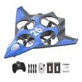 thumbnail image 2 of Avión RC Avión de control remoto Avión ligero con giro de 360 degree Modelo de caza Ala fija 2 baterías, 2 of 9