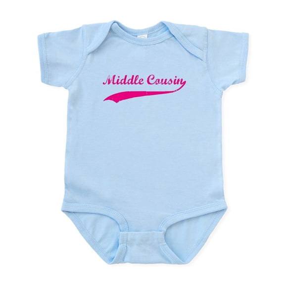 CafePress - Middle Cousin Infant Bodysuit - Baby Light Bodysuit, Size Newborn - 24 Months
