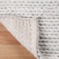 thumbnail image 5 of Handmade Braided Wool Area Runner, 2'6" x 8', Light Grey, 5 of 9