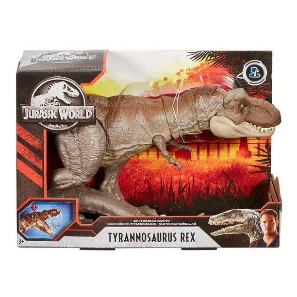 Figura de Acción Jurassic World Mattel T Rex Mordida Feroz