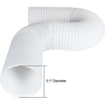 thumbnail image 2 of Portable Air Conditioner Exhaust Hose 5 Inch Diameter 59 Inch Long Clockwise Thread AC Vent Tube, 2 of 6
