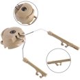 thumbnail image 2 of Soporte de casco de suspensión de riel de casco táctico, 2 piezas de plástico + adaptador de arco de casco de acero Soporte de casco Orejeras de caza Accesorios laterales izquierdo y derecho para Pelt JFHHH pequeña, 2 of 5