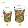 thumbnail image 3 of Naloa Fruits Vegetables And Berries Large Laundry Basket Waterproof Round Collapsible Storage bin with Handles for Hamper Kids Room,Toy Storage, 3 of 6