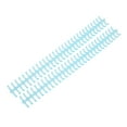 thumbnail image 1 of Fyydes PP Plastique Reliure Colonnes Verticales, Transparent Bleu Clair, 10 Unités, 1 of 8