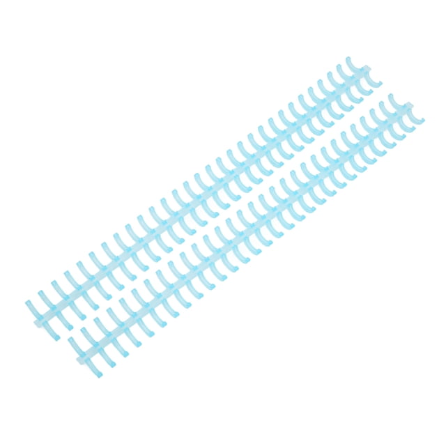 LHCER Binding Strip, Transparent Light Blue, 10 Count