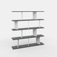 thumbnail image 5 of Ada Home Decor Jorin 4 Tier Bookcase, Anthracite/White, 5 of 7