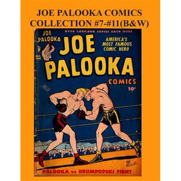 Pre-Owned Joe Palooka Comics Collection #7 - #11 (B&w): America's Favorite Boxer - In the Army, 5 Issue Collection!