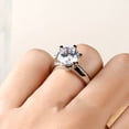 thumbnail image 5 of Engagement Rings,Six claw D color moissanite Womens Rings 925 silver plated 18k gold,Ring, 5 of 7