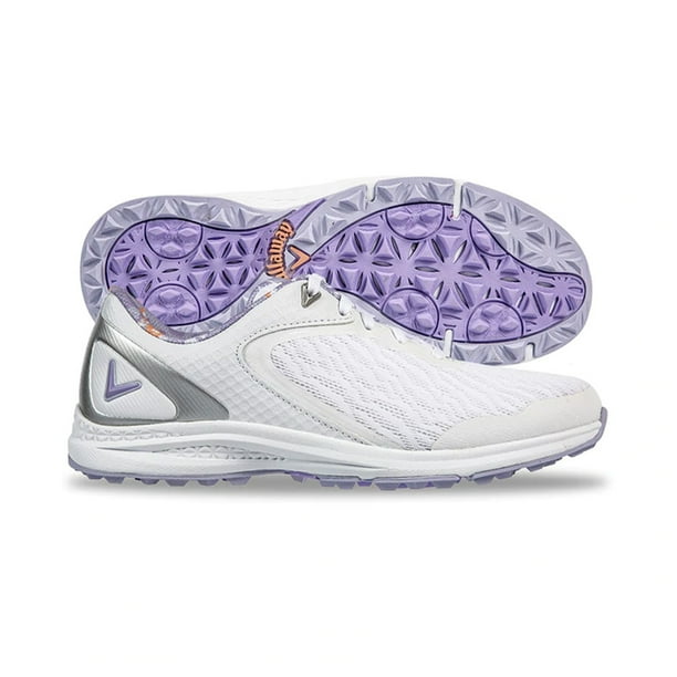 Callaway Women's Coronado V2 SL Golf Shoes White/Pink 6.5 Medium