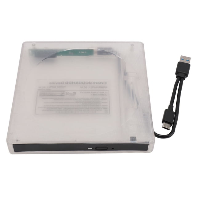 External CD DVD BD Drive Box, Detachable 5Gbps Clear Prevent Interference Type C USB3.0 Optical Drive Enclosure for for 12.7mm